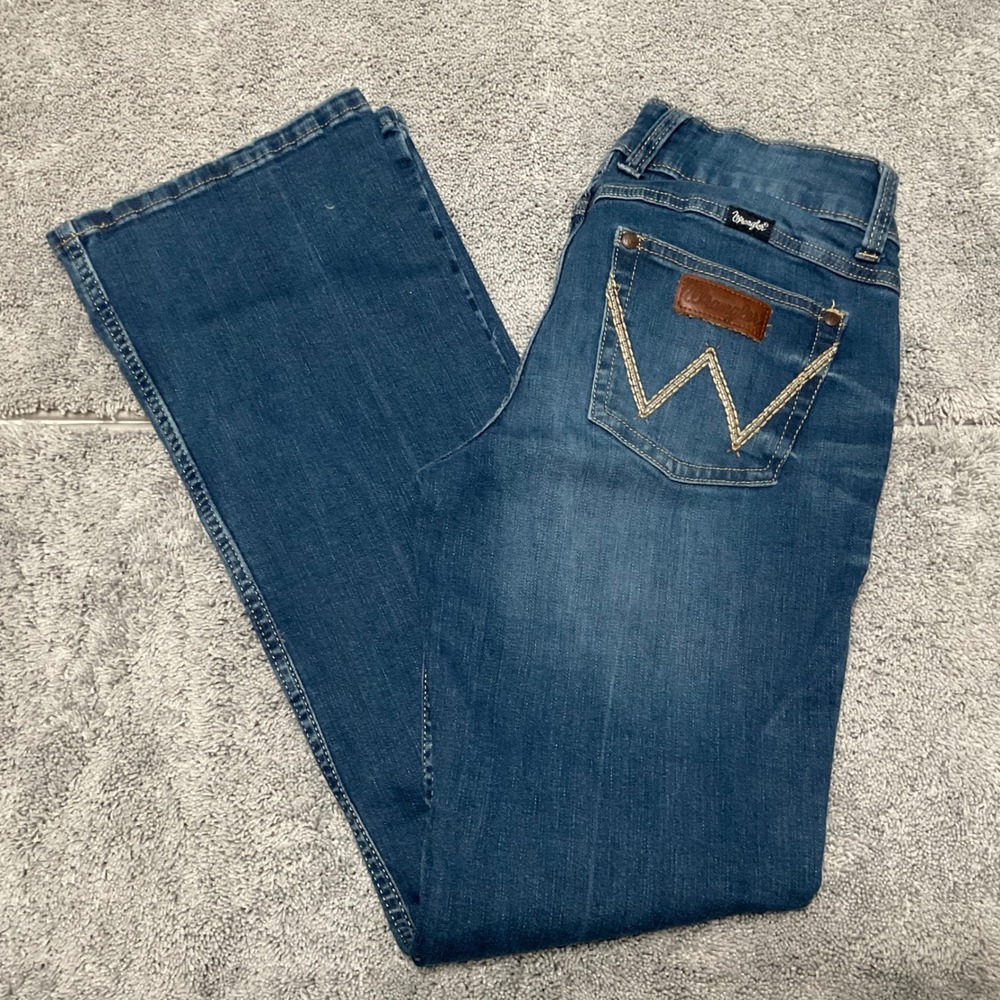 Wrangler Boot Cut Jeans Womens 7x32 Medium Wash Denim 1009MWZPV
